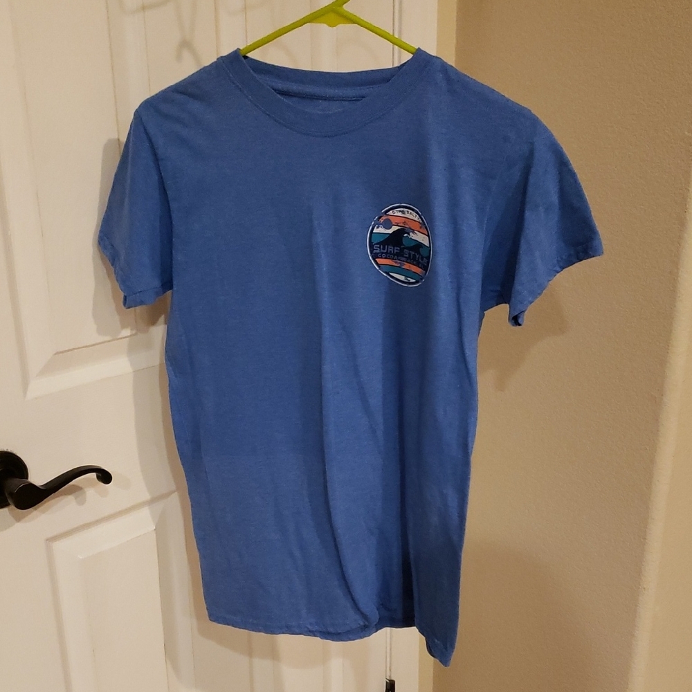 Surf Style Blue Short Sleeve Tee